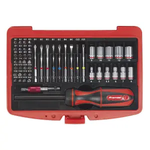 Sealey Fine Tooth Ratchet Screwdriver & Accessory Set 51pc AK64903