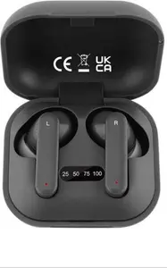 Dunelm Wireless Earbuds, Black, Plastic