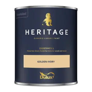 Dulux Trade Heritage Golden Ivory Eggshell Wall paint, 750ml