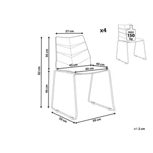 Bordiuk Stacking Side Chair (Set of 4) White