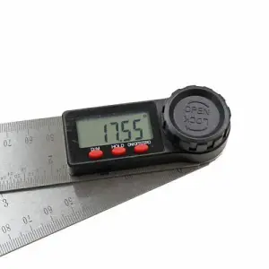 VEWERK Digital Folding Angle Ruler Extra Long 1m, 2 x 500mm Stainless Steel 0-360 deg 9146