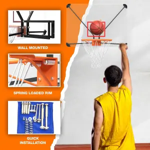 Bee-ball Zy-022 - Wall Mounted Basketball Backboard & Ring