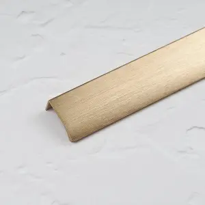 200mm Brushed Brass Profile Edge Cabinet Pull Cupboard Door Drawer Wardrobe Furniture