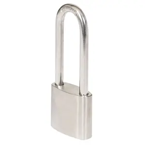 Smith & Locke Stainless steel Extra long Open shackle Padlock (W)40mm