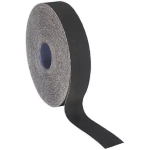 Flexible Blue Twill Emery Roll 80 Grit - 25mm x 50m for Precision Metal Finishing