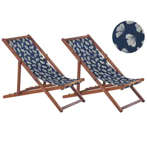 Sun Lounger Wood Dark Brown ANZIO