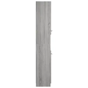 Berkfield Bathroom Cabinet Grey Sonoma 32x34x188.5 cm Engineered Wood