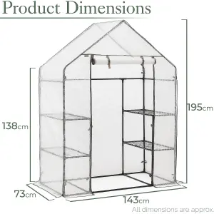 Walk In Greenhouse Replacement Cover Grow House Protector - Mesh COVER ONLY