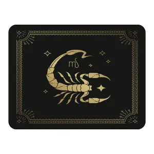 Zodiac scorpio horoscope in black & gold (blanket) / Default Title