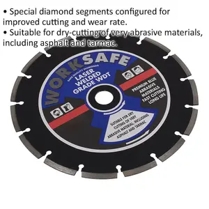 Premium Diamond Cutting Blade for Asphalt and Tarmac - 300mm Diameter with 20mm Bore