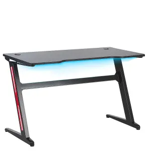 Beliani Modern Gaming Desk Black DARFUR