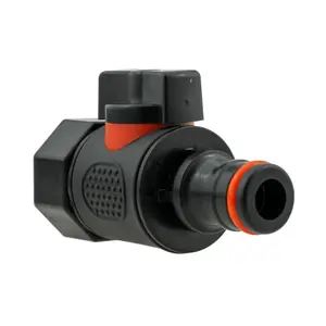 Garden Hose ALL Connectors Fittings Universal Standard Hozelock Compatible Black 3/4" BSPF to Quick Valve