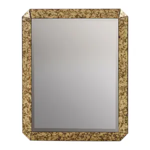 Interiors by Premier Antique Gold Finish Wall Mirror, Rectangular Mirror With Traditional Frame, Stylish Accent Mirror For Decor