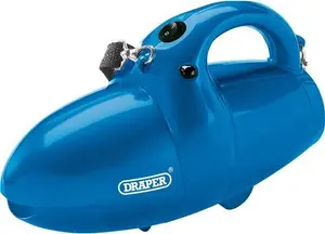 Draper 24392 Hand Held Portable Vacuum Cleaner For Hoover, Car, Home, Workshop, 600W, 30.8cm X 15.7cm X 18.4Cm, Blue