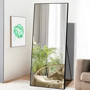 Optim Noir Large Rectangular Mirror Black - 180x80cm