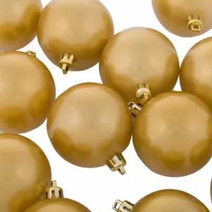 Shiny Ball Bauble (Set of 18) Metallic Gold