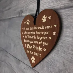 Red Ocean Dog Sign Pet Memorial Wooden Christmas Tree Decoration Wooden Bauble Dog Cat Gift Keepsake