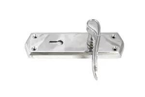 Door Handles Stellar Scroll Lever Internal Lock - Chrome 170mm x 50mm