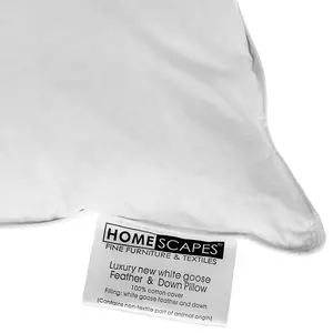 Homescapes Kids Goose Feather & Down 40 x 60 cm Toddler Pillow