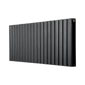 Aluminum Radiator Compatible with Heat pump. Model "pioneer Plus" Black. 1330mm.Heigth500mm. Btu/hr:8391