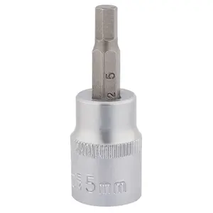 Draper 3/8" Square Drive Socket with Hexagonal Bit 5mm 16283