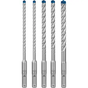 Bosch Professional Expert SDS Plus-7X Hammer Drill Bit Set - 6/6/8/8/10 mm (5-Piece)