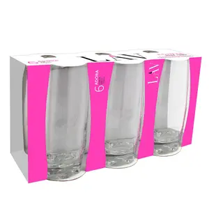 LAV - Adora Highball Glasses - 390ml - Clear - Pack of 6