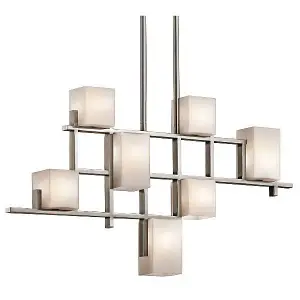 Luminosa City Lights 7 Light Pendant Chandelier Light Classic Pewter, G9