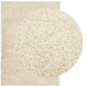 Shaggy Rug PAMPLONA High Pile Modern Gold 120x170 cm