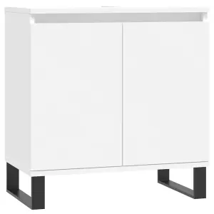 Berkfield Bathroom Cabinet White 58x33x60 cm Engineered Wood