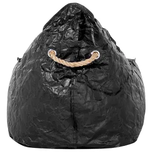 Beliani Modern Bean Bag Black DROP