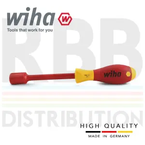 Wiha Hex Driver Screwdriver 1000v VDE Electrician 15mm SoftFinish Grip 00866