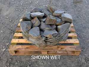 Garden Rockery / Pond Edging Stones -Welsh Slate 200-300mm