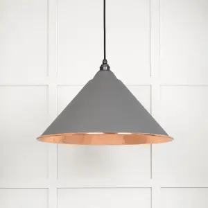 Hammered Copper Hockley Pendant in Bluff