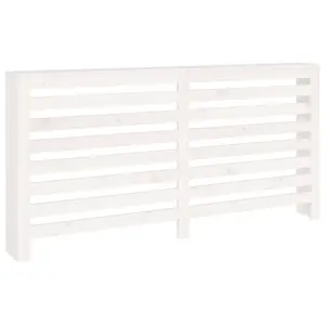 Radiator Cover White 169x19x84 cm Solid Wood Pine