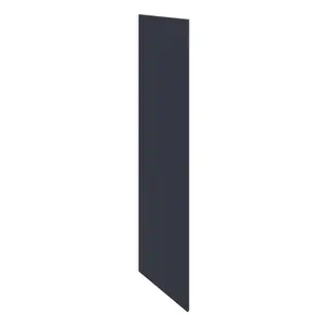 GoodHome Stevia Innovo handleless matt midnight blue Clad on end panel (H)2400mm (W)640mm