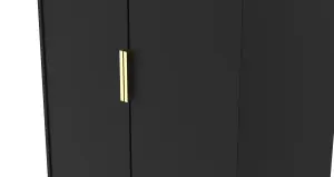 Madrid 2 Door Wardrobe in Black Ash (Ready Assembled)