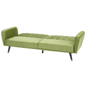 Sofa Bed VIMMERBY Olive Green Velvet