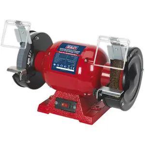 Powerful 150mm Bench Grinder with Wire Wheel - 370W Induction Motor for Efficient Grinding