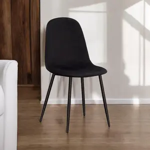 Fabela Upholstered Dining Chairs Black