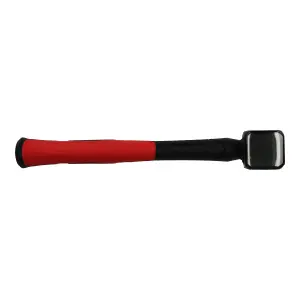 1kg Lump Club TPR Handle Fibreglass Hammer Double Face Sledge Hammer