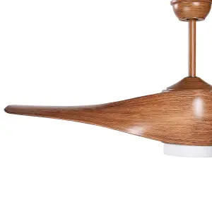 Ceiling Fan with Light Brown PARIA