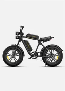 Engwe M20 1000W Moped Style Fat E Bike With 150km Range, Black / 13AH Battery / No Upgrade Battery