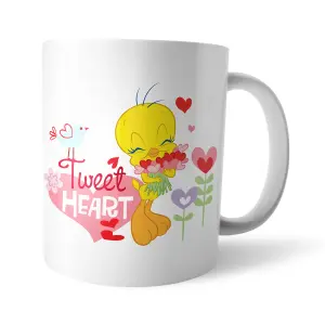 Official Looney Tunes Tweet Heart Tweety Pie Mug 100% Ceramic, Dishwasher Safe