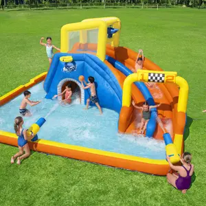 Bestway H2OGO Multicolour Rectangular Large Super speedway PVC Water park