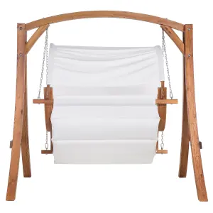 Patio Swing APRILIA Wood Dark Wood