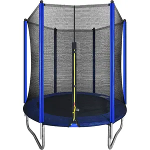 1830mm Kids 6ft Trampoline with Safety Net for Outdoor Fun - 50KG Weight Limit