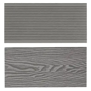 Grey WPC Composite Decking Waterproof Floor Tile Sample