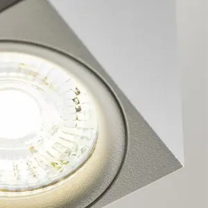 CGC TIPO White Square Surface Mount GU10 Indoor Ceiling Spotlight Downlight Spot Light