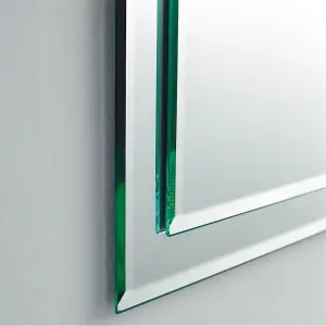 Deluxe Bathroom Wall Mirror - Rectangular 400 x 600mm - Bevelled Edge Wall Mirror